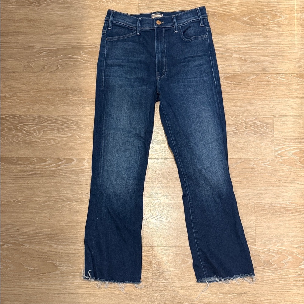 MOTHER Dark Blue Ankle Jeans